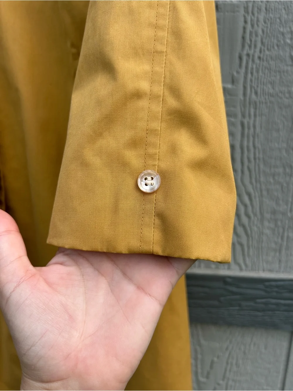 Vintage 1970s Rainfair Yellow Rain Jacket — Distressed, Unique Classic - Picture 3 of 16